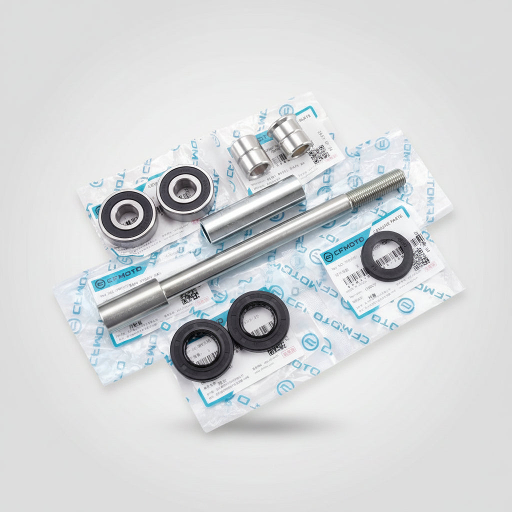 Kit Rodamientos Retenes Y Eje Delantero Moto - Completo O Individual Para CFMOTO 250SR 2023 en adelante.