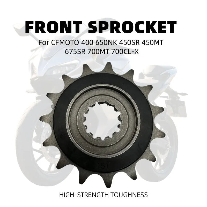 Piñón de Ataque / Piñón Delantero 15T - CFMOTO 450SR / 450MT / 650NK / 700CL-X